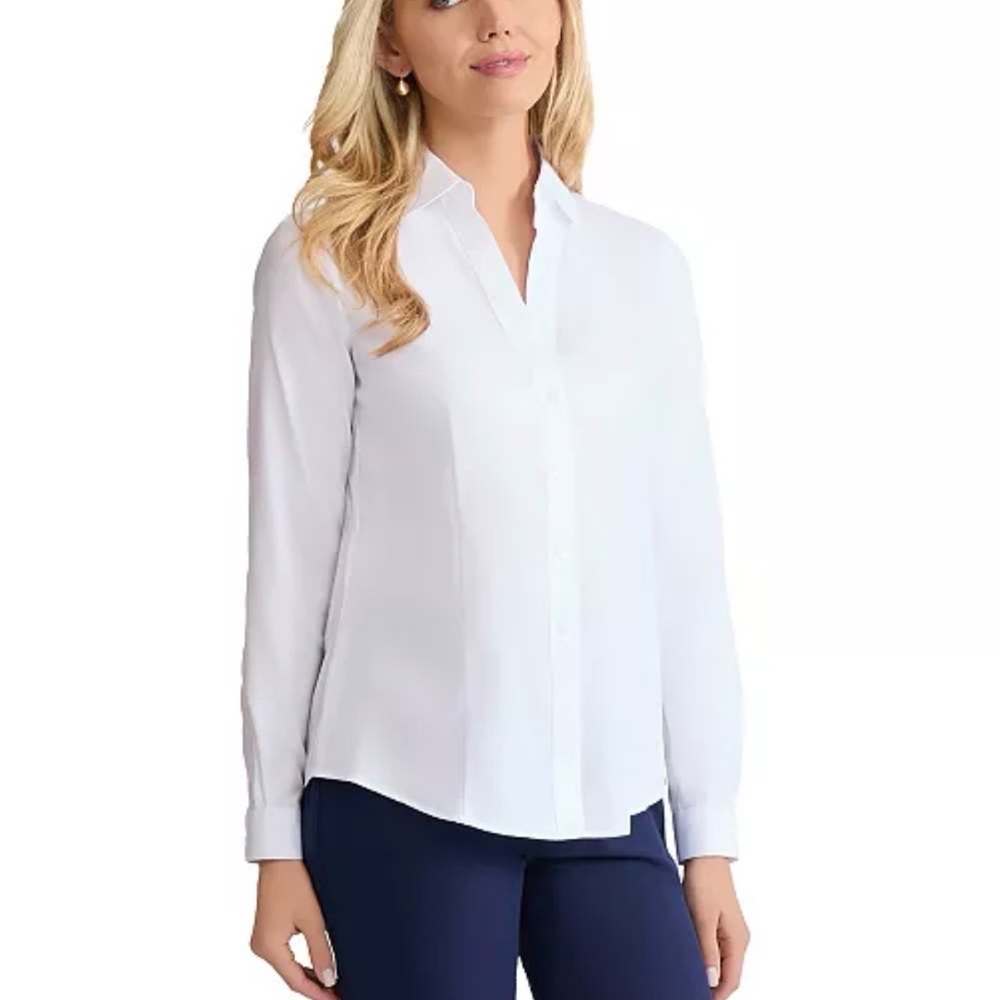Jones New York White Blouse petite small